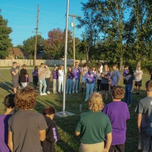 2023 Gloria Deo Academy See You at the Pole Event Student Prayer